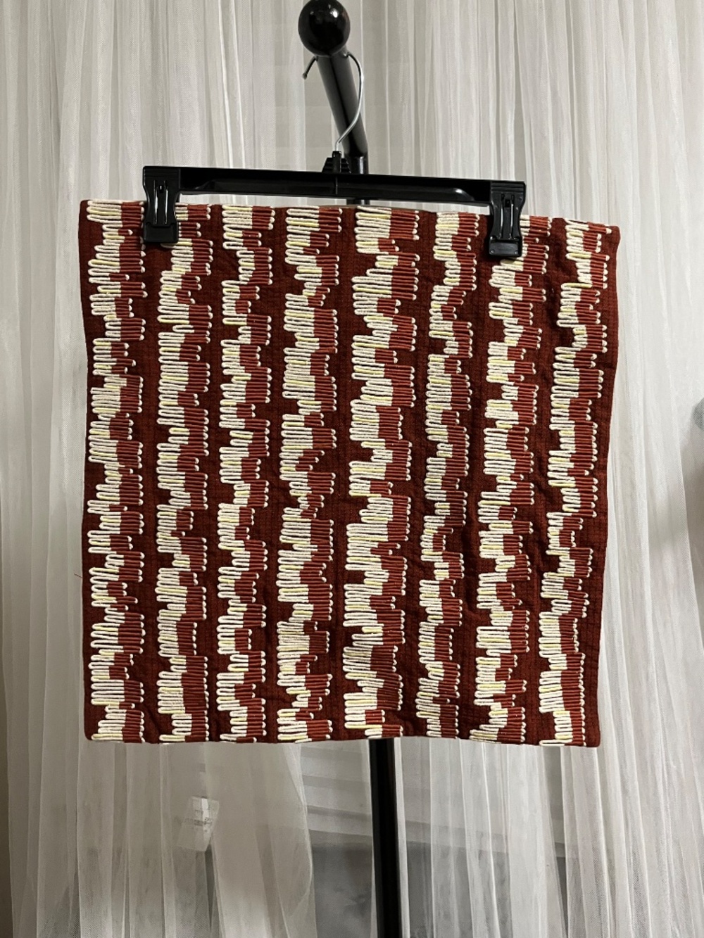 West Elm.  Emma Chamberlain Squiggle Corded Stripe Pillow Cover.  18"x18"